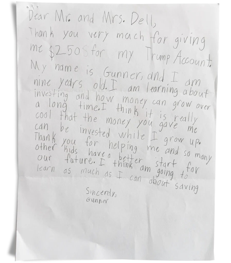 Image of a Letter from a Family