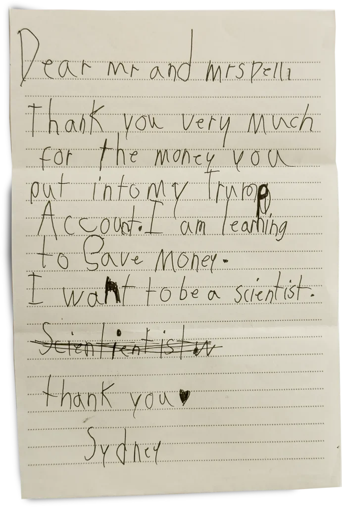 Image of a Letter from a Family