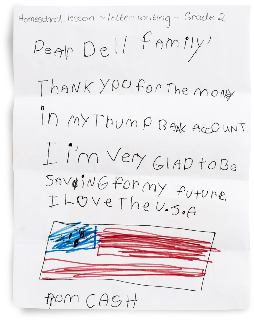 Image of a Letter from a Family