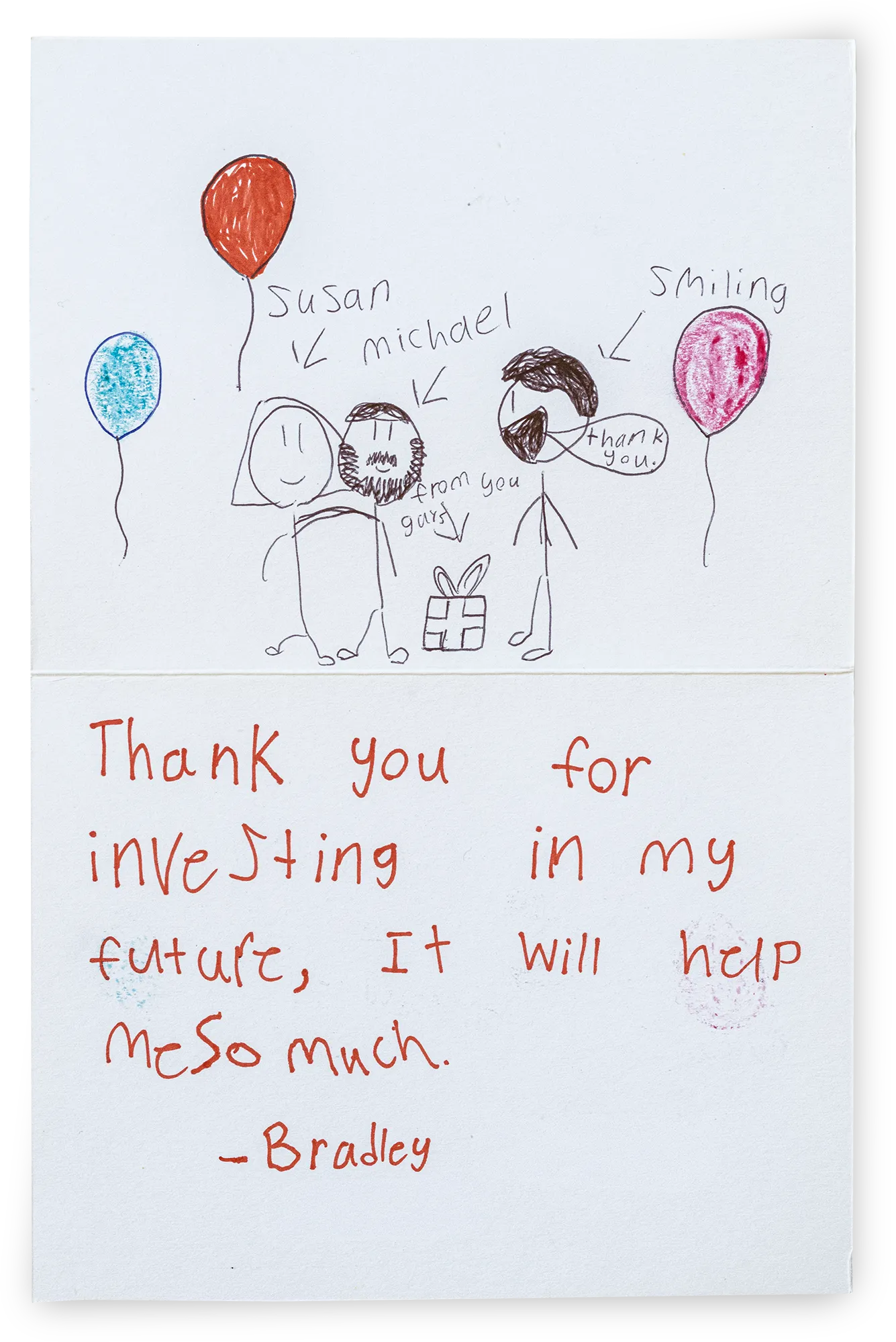 Image of a Letter from a Family