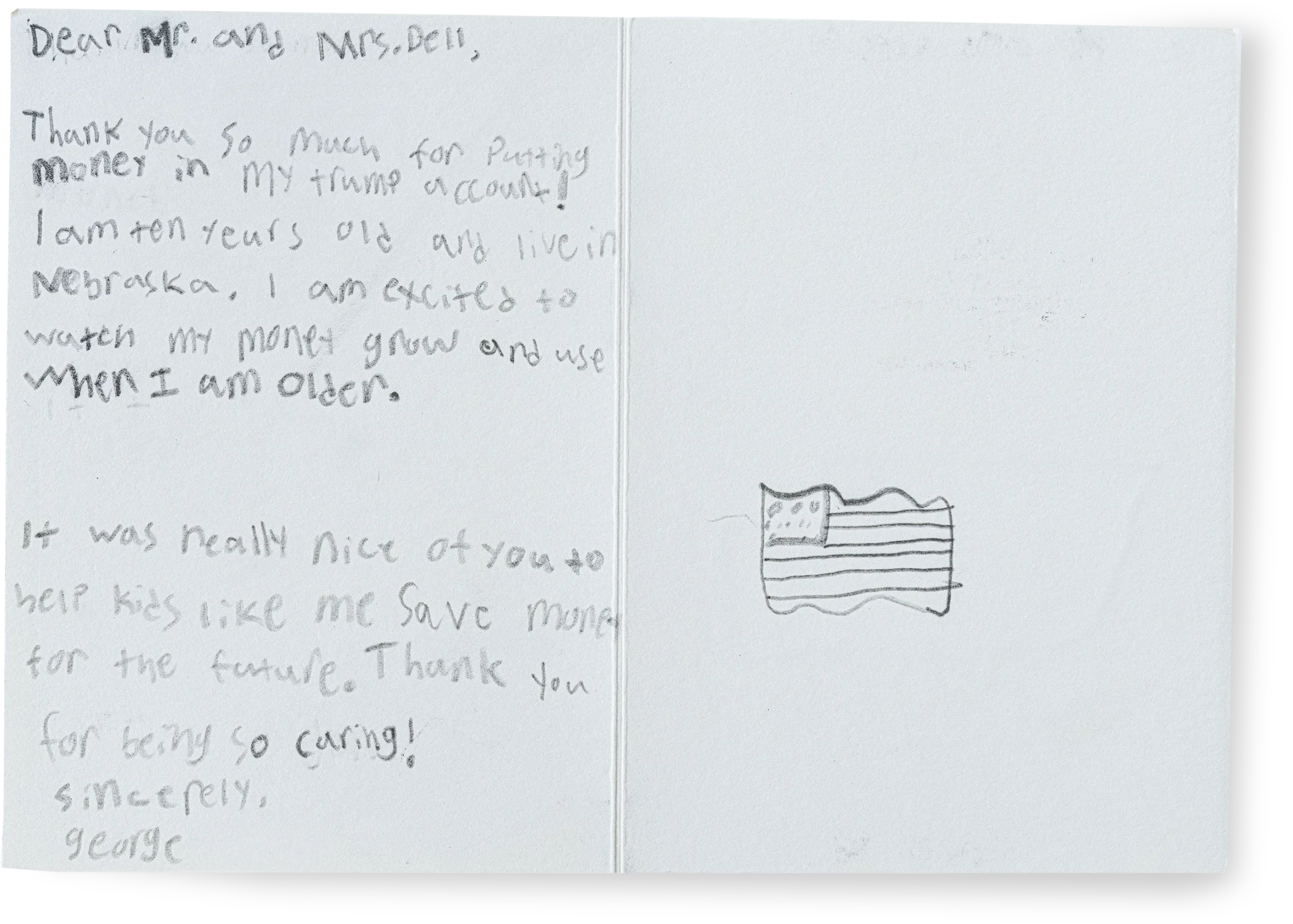 Image of a Letter from a Family