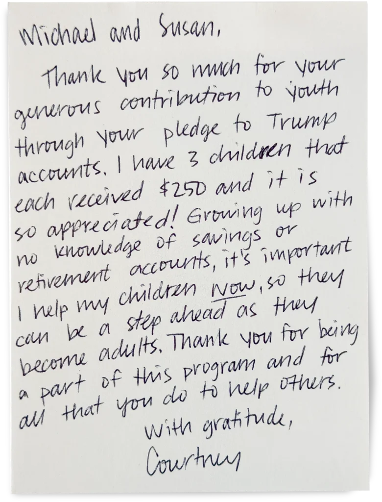 Image of a Letter from a Family